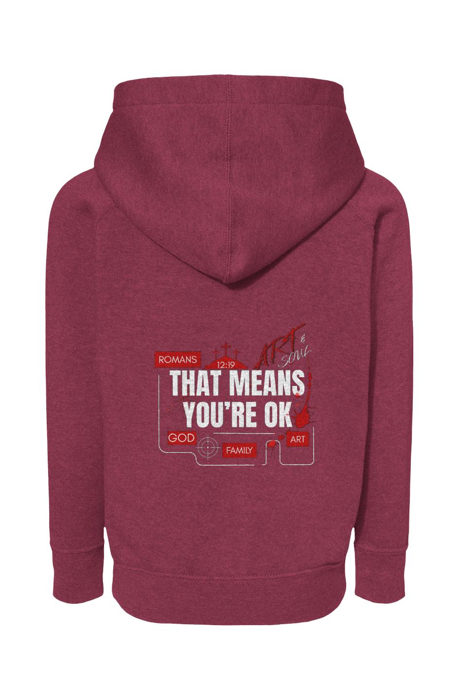 Revenge is God’s toddler Hooded Sweatshirt