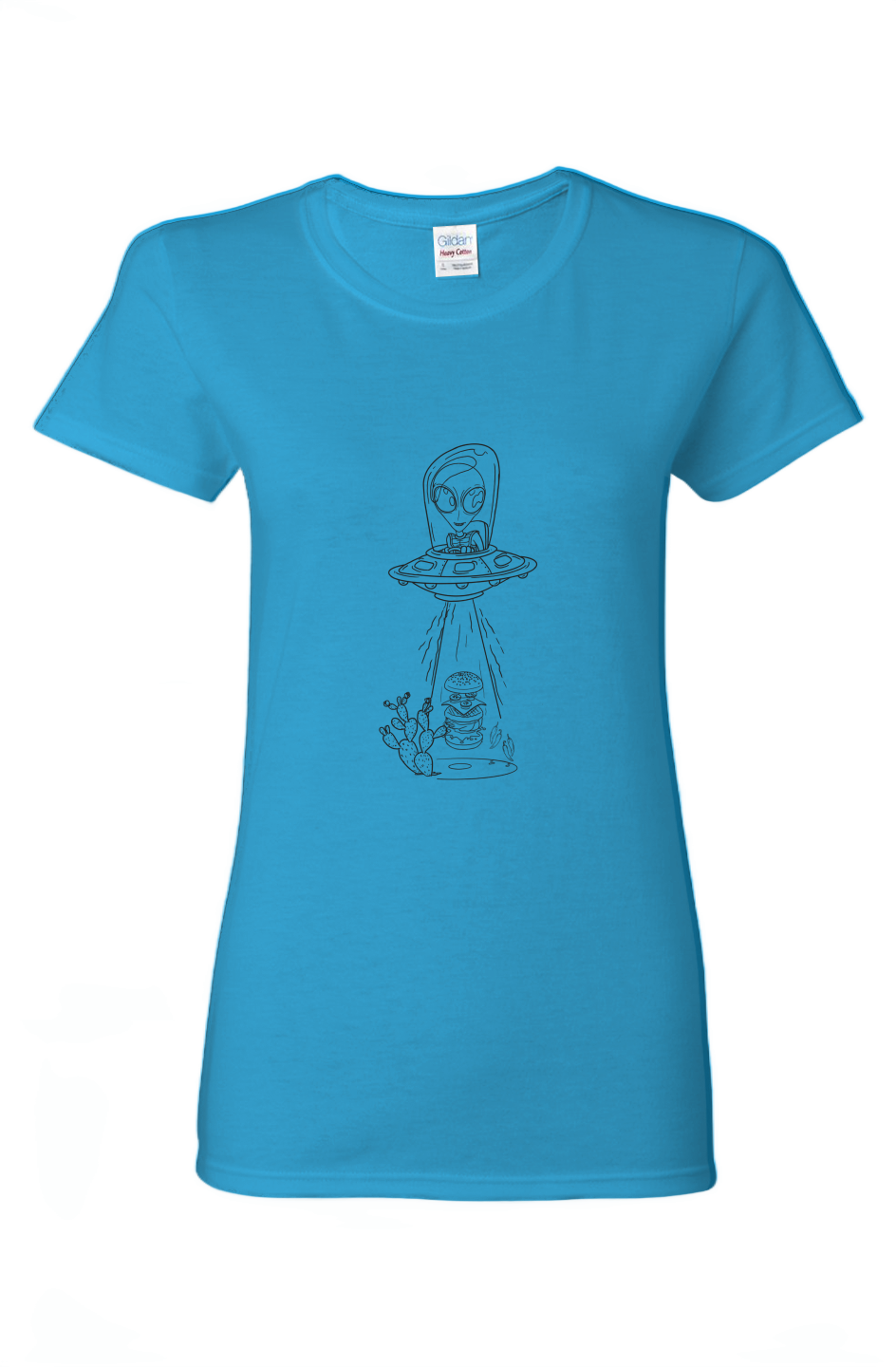 Alien Ladies Heavy Cotton T-Shirt