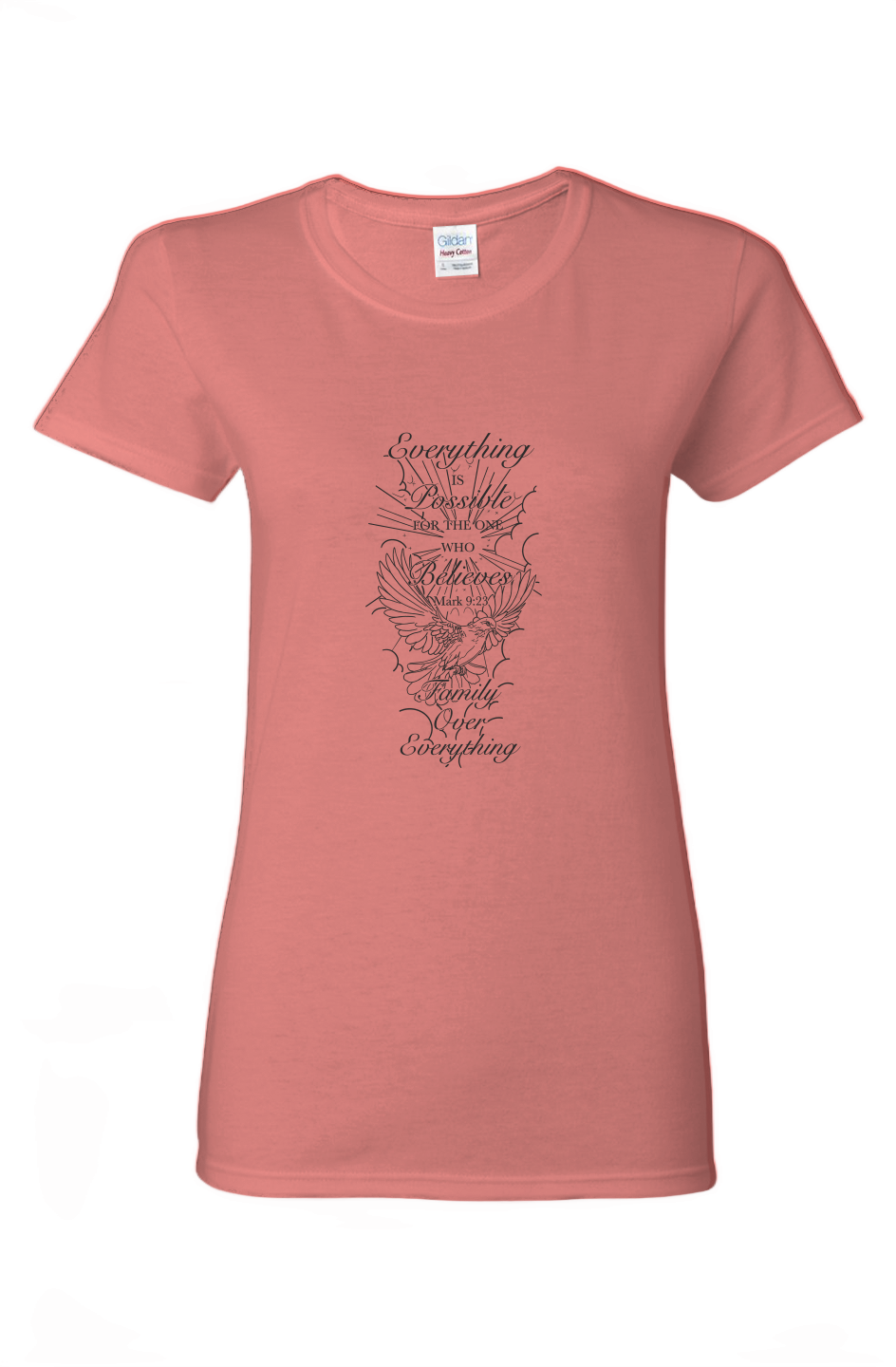 Ladies script Heavy Cotton T-Shirt