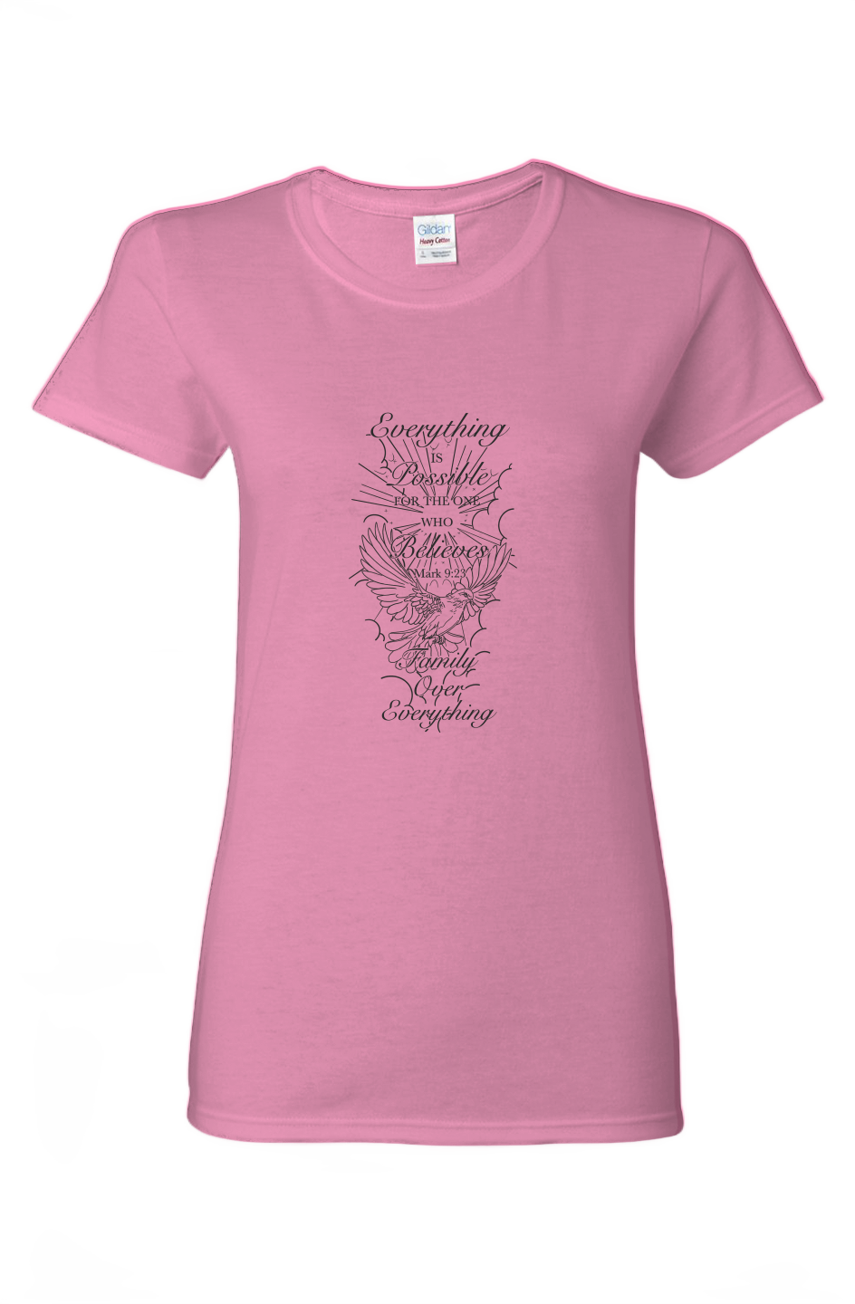 Ladies script Heavy Cotton T-Shirt