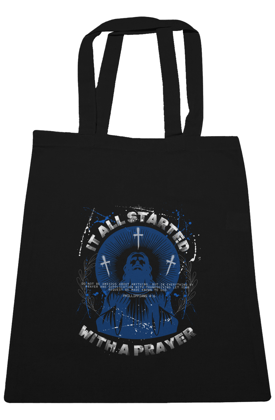 It all started Large Canvas Tote