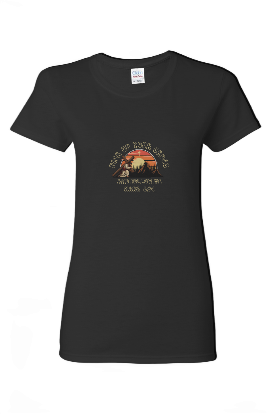 Ladies Follow Me Heavy Cotton T Shirt