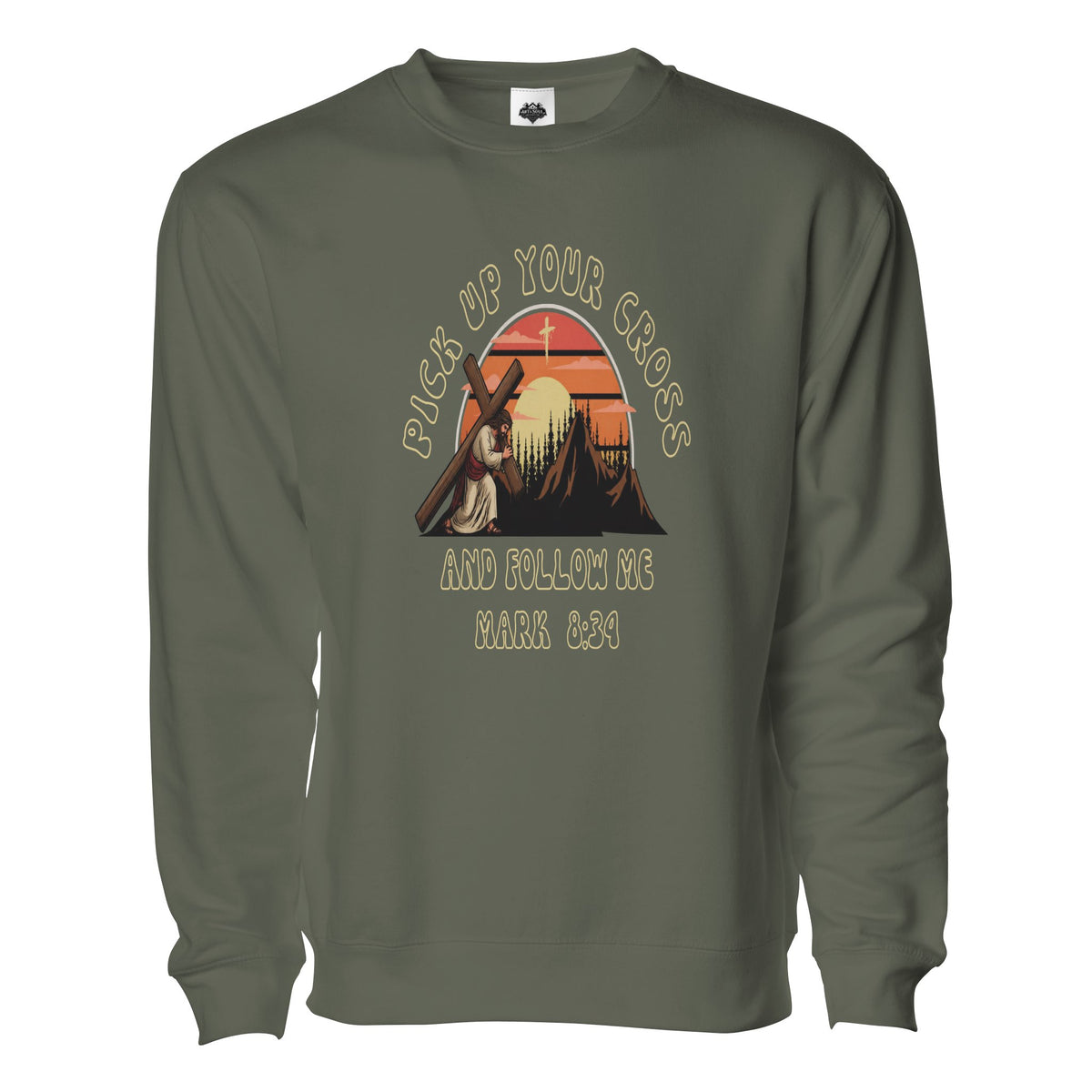 Follow Me heavy crewneck sweatshirt