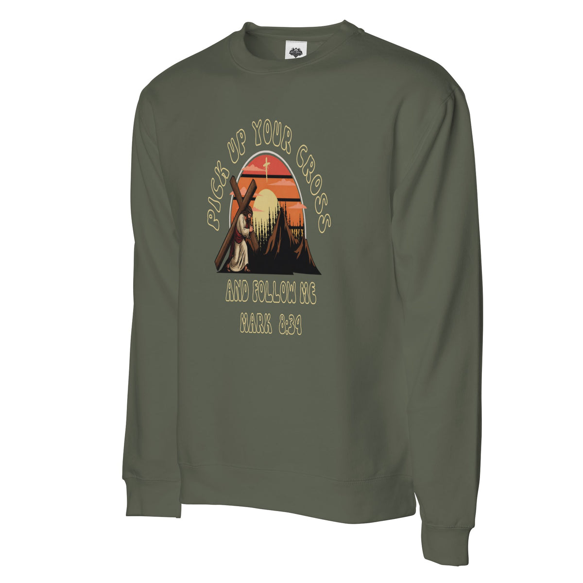 Follow Me heavy crewneck sweatshirt
